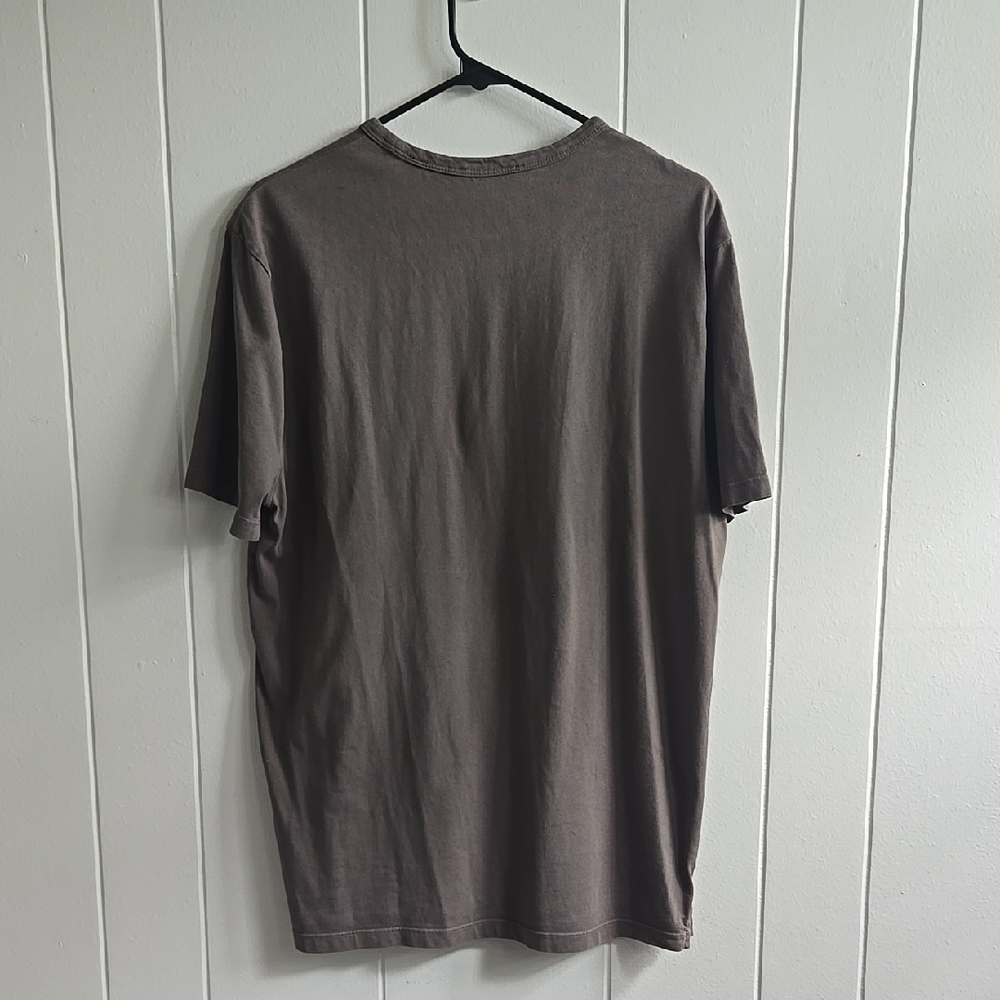 Vince Garment Dye Short Sleeve T-Shirt, Dark Olive - Picture 3 of 10